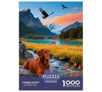 Puzzle Labrador Retriever 1000 Pezzi Per Adulti, Rompicapo Con Dog Grass Lake, Gioco Divertente E Istruttivo, Regalo Per Bambini E Adulti 70x50cm/1000pcs