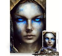 Puzzle "Lacrime Blu della Disperazione" da 1000 pezzi per adolescenti, rompicapo, svago e divertimento, con chiusura a scatto, regalo festivo (50x75cm)
