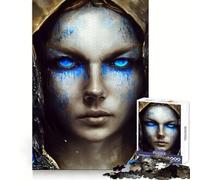 Puzzle "Lacrime Blu della Disperazione" per adulti, 1000 pezzi, stimolante per la mente, per un relax consapevole, di facile utilizzo, ideale per un Natale gioioso (38x52cm)