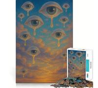 Puzzle "Lacrime del Cielo" per adolescenti, 1000 pezzi, per stimolare la memoria e il tempo libero, con bordi puliti, un regalo delizioso 50x75cm