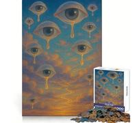Puzzle "Lacrime del Cielo" per adulti, 1000 pezzi, sfida per la mente, divertimento tranquillo, taglio preciso, decorazione da parete 38x26cm