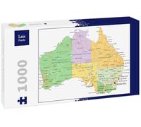 Puzzle Lais Australia - Mappa del continente 1000 Pezzi