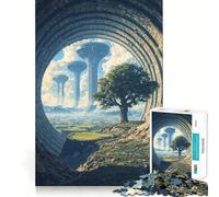 Puzzle "L'albero della fattoria" per ragazzi, 1000 pezzi, stimola la memoria, divertente e rilassante, con bordi precisi, un regalo artistico 50x75cm