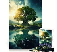 Puzzle "L'Albero della Vita Estivo" per ragazzi, 1000 pezzi, stimola la memoria, divertente e rilassante, con bordi precisi, regalo artistico 38x26cm