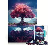 Puzzle "L'Albero della Vita in Primavera" da 1000 pezzi per adolescenti, gioco di logica e stimolazione mentale, passatempo rilassante, taglio preciso, regalo delizioso 50x75cm