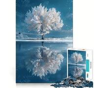 Puzzle "L'Albero della Vita Invernale" da 1000 pezzi per ragazzi stimola la memoria, rilassante e divertente, con bordi precisi Un regalo premuroso 38x26cm