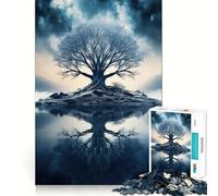 Puzzle "L'Albero della Vita Invernale" per adulti, 1000 pezzi, gioco stimolante per la mente, calma e creatività, pezzo da collezione 50x75cm