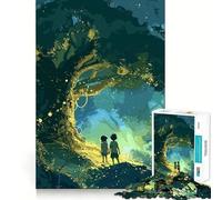 Puzzle L'albero mistico da 1000 pezzi per adulti e ragazzi, gioco di logica, relax, taglio di precisione, (38x26cm)