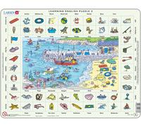 Puzzle Larsen Inglese - Al mare con 70 pezzi