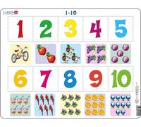 Puzzle Larsen Numeri 1-10, 10 pezzi