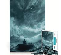 Puzzle "L'Ascesa del Kraken" da 1000 pezzi per adolescenti, gioco di logica puro, rilassante, con taglio netto e raffinato (38x26cm)