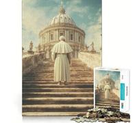 Puzzle "L'ascesa del Papa alla Cupola del Vaticano" da 1000 pezzi per adulti, gioco di logica e abilità, calma e relax, taglio preciso, regalo affettuoso 38x52cm