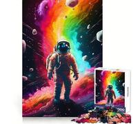 Puzzle "L'astronauta arcobaleno" da 1000 pezzi per ragazzi, gioco di logica, momento di relax, design di qualità, regalo perfetto 50x75cm