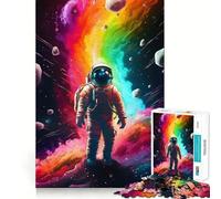 Puzzle "L'astronauta arcobaleno" da 1000 pezzi per ragazzi, gioco di logica, momento di relax, design di qualità, regalo perfetto 50x75cm