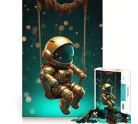 Puzzle "L'astronauta d'oro" da 1000 pezzi per adulti, gioco intelligente per interni, taglio preciso, regalo perfetto 38x52cm