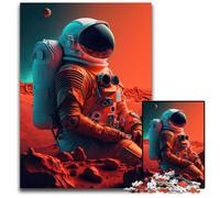 Puzzle "L'astronauta marziano" da 1000 pezzi per adulti. Perfetto per il divertimento in famiglia, giochi di società, bomboniere per feste di compleanno, 50x75CM/19,68x29,52 pollici.