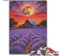 Puzzle Lavanda sotto la luna da 2000 pezzi per adolescenti, adatto a persone dai 14 anni in su, idee regalo per la decorazione della casa (70x100cm)