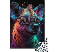 Puzzle "Le iene indossano gli occhiali", 100% cartone riciclato, puzzle di cartone premium per bambini adulti, regali di Halloween, 1000 pezzi (38x26 cm)