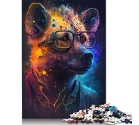 Puzzle Le iene indossano gli occhiali, difficile, rettangolare, in carta rigida, per adulti e bambini, 1000 pezzi (75x50 cm).
