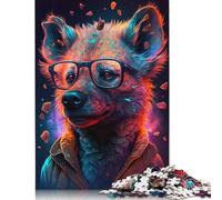Puzzle "Le iene indossano gli occhiali" Premium, puzzle in cartone riciclato al 100% per bambini e adulti dai 12 anni in su, regalo di Natale 1000 pezzi (75x50 cm)