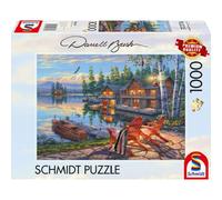Schmidt Puzzle Břehy del lago Loon, New York 1000 pezzi Multicolore
