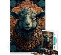 Puzzle leggendario con pecore per ragazzi, 1000 pezzi, gioco intelligente per il tempo libero, taglio preciso, regalo stagionale 38x52cm