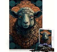 Puzzle leggendario da 1000 pezzi con pecore per adolescenti, gioco di logica solido, divertimento rilassante, taglio di precisione, oggetto da desiderio di Babbo Natale 50x75cm