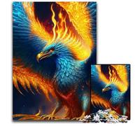 Puzzle leggendario "Fenici Blu" da 1000 pezzi,puzzle impossibile per adulti,perfetto per adolescenti e collezionisti,ideale come decorazione per la casa e regalo da viaggio,26X38CM.