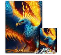 Puzzle leggendario "Le fenici blu" da 1000 pezzi, regalo per adulti, gioco di sfida mentale per adolescenti e interazione familiare, 50x75CM/19,68x29,52 pollici
