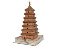 Puzzle Legno Architettura Cinese, Grande Pagoda dell'Oca Selvatica di