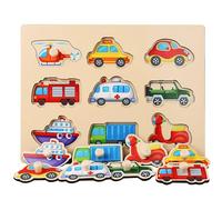 Puzzle Legno Bambini Puzzle di Animali con Maniglie Montessori Giochi Bambino Educativi Giochi in Legno Bambini Giocattoli Educativi Per L'Apprendimento Prescolare per 1 2 3 Anni (Style 9)
