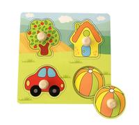 Puzzle Legno Bambini Puzzle di Animali con Maniglie Montessori Giochi Bambino Educativi Giochi in Legno Bambini Giocattoli Educativi Per L'Apprendimento Prescolare per 1 2 3 Anni (Style 1)