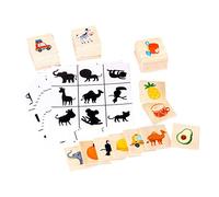 Puzzle Legno Montessori Riconoscimento Frutta | legno spesso, stampe indelebili, stimola memoria, gioco educativo