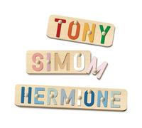 Puzzle Legno Personalizzato Con Nome, Puzzle Legno Bambini 1 Anno Con Animali Per Regali 1 Anno, Regalo Personalizzato Per Bambini Piccoli (1-3 Anni)