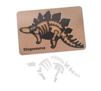 Puzzle Legno Stegosaurus per Educativo Cognitivo Puzzle Interattivo per Apprendimento per Anni Stimola Creatività Preistoria
