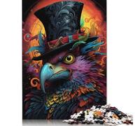 Puzzle "L'elegante aquila", rompicapo di carta rettangolare per adulti e adolescenti, regalo di Natale, 1000 pezzi (75x50 cm)