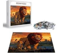 Puzzle Leone Puzzle 1500 Pezzi Jigsaw Adulti DIY Classici Gioco, Puzzles a Forma di Animale, Giochi Rilassamento e Intelligence per Ragazzi da 14 Anni 87x57cm/1500 pcs con Scatola Regalo in Legno H-58