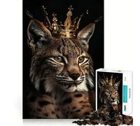 Puzzle "Lince Re" per ragazzi,1000 pezzi,stimolante per la mente,divertente,con componenti robusti e ben definiti,un'attività di gruppo emozionante (38x52cm)