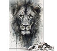 Puzzle Lion Wild Majesty per adulti, 1000 pezzi, puzzle per adulti e adolescenti, gioco per famiglie, 1000 pezzi (75x50 cm)