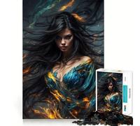 Puzzle "L'ira del mietitore di bellezze" da 1000 pezzi esercizio mentale divertente,pezzi a incastro precisi,un modo coinvolgente per passare il tempo libero (38x26cm)