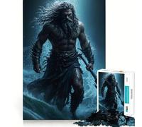Puzzle "L'ira del re dell'oceano" da 1000 pezzi per ragazzi Gioco di logica, momento di relax, bordo di qualità, regalo perfetto 38x52cm