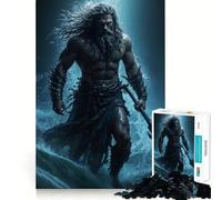Puzzle "L'ira del re dell'oceano" da 1000 pezzi per ragazzi, gioco di logica stimolante, attività per la casa, bordi trasparenti, regalo prezioso 50x75cm