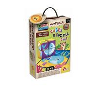 PUZZLE LISCIANI GIOCHI Montessori Baby Cubi in Legno e - 28 Pezzi