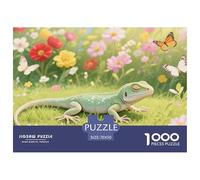 Puzzle Lizard Composto Da 1000 Pezzi Per Adulti,Spring Flower Fields Gioco Diabilità Impossibile Gioco Intellettivo Familiare Regali Di Festa 70x50cm/1000pcs