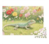 Puzzle Lizard Con 1000 Pezzi Per Adulti,Spring Flower Fields Gioco Diabilità Impossibile Giochi Rilassamento E Intelligenza Regali Di Festa 1000pcs (75x50cm)