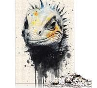 Puzzle Lizard Wild Majesty da 1000 pezzi per adulti e adolescenti, regalo di Halloween per adolescenti, uomo e donna, 1000 pezzi (75x50 cm)