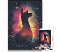 Puzzle Llama Galaxy da 1000 pezzi per adolescenti, gioco educativo per lo sviluppo delle competenze, regalo perfetto per momenti speciali, dimensioni 50x75cm