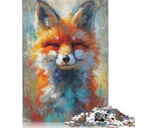 Puzzle "Lo sguardo feroce della volpe", 100% in cartone riciclato, per bambini e adulti dai 12 anni in su, regalo di Natale, 1000 pezzi (26x38 cm)