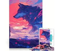Puzzle "Lo Spirito del Grande Lupo" da 1000 pezzi per ragazzi, gioco di abilità mentale, svago, divertimento, design, assemblaggio, regalo elegante 50x75cm