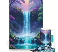 Puzzle "L'oasi segreta della cascata" per ragazzi, 1000 pezzi, puro gioco di logica, tranquillo, pulito, decorazione da parete 50x75cm